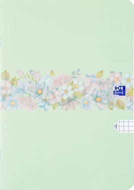 Zeszyt w kratkę Oxford Flowers, A5, miękka oprawa, 32 kartki, mix wzorów