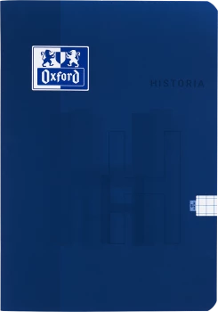 Zeszyt w kratkę Oxford Historia, A5, miękka oprawa, 60 kartek, niebieski