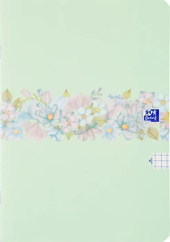 Zeszyt w kratkę Oxford Flowers, A4, miękka oprawa, 60 kartek, mix wzorów