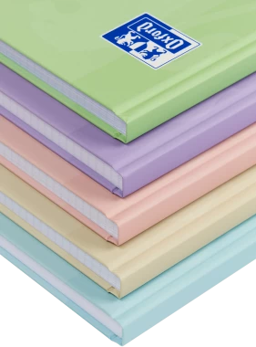 Brulion w kratkę Oxford Touch Pastel, A5, twarda oprawa, 96 kartek, mix kolorów pastelowych