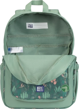 Plecak szkolny Oxford Kids, jednokomorowy, 25l, 40x30x16cm, zielony