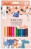 Kredki ołówkowe Oxford Kids Jumbo, 12 sztuk, mix kolorów