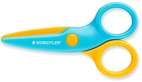 Nożyczki plastikowe dla dzieci Staedtler Noris junior, 10cm, niebiesko-żółty