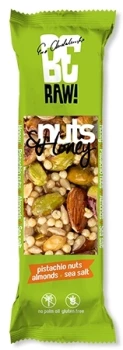 Baton orzechowy BeRAW Nuts&Honey pistachio, 30g