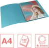Segregator ringowy Esselte Colour'Breeze, A4, szerokość grzbietu 25mm, do 140 kartek, 4 ringi, niebieski