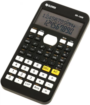 Kalkulator naukowy Eleven SR135N, 12 cyfr, 240 funkcji, czarny