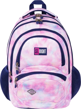 Plecak szkolny St. Right BP5 Pink Sky, czterokomorowy, 26l, 42x30x19cm, różowy