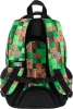 Plecak szkolny St.Right BP26 Pixel Cubes, trzykomorowy, 20l, 39x27x17cm, brązowo-zielony