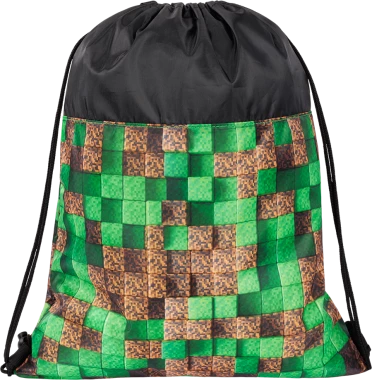 Worek na buty St.Right SO1 Pixel Cubes, 34x43cm, brązowo-zielony
