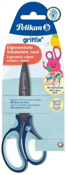Nożyczki dla dzieci Pelikan Griffix, zaokrąglone, niebieski