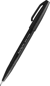 Pisak pędzelkowy do kaligrafii Pentel Brush Sign Pen SES15C, 2.07mm, czarny