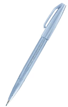 Pisak pędzelkowy do kaligrafii Pentel Brush Sign Pen SES15C, 2.07mm, szaro-błękitny