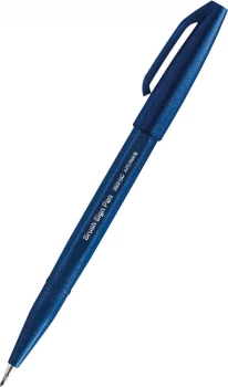 Pisak pędzelkowy do kaligrafii Pentel Brush Sign Pen SES15C, 2.07mm, niebiesko-czarny