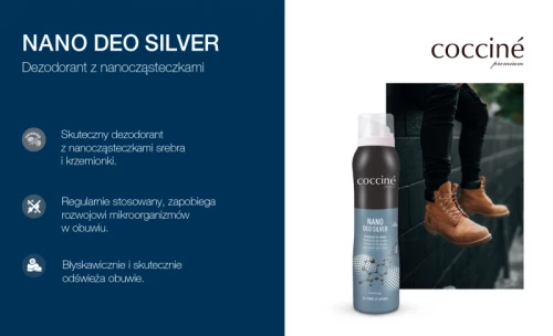 Dezodorant do obuwia Coccine -Nano Deo Silver, 150ml