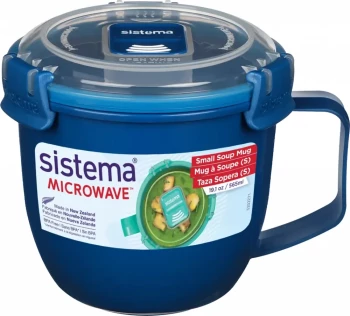 Kubek na zupę Sistema Microwave, 565ml, mix kolorów