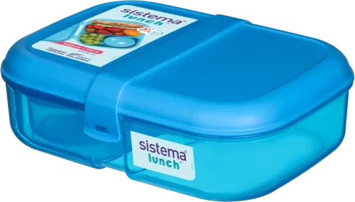 Lunchbox Sistema Ribbon Lunch, 1.1l, z pojemnikiem Mini Bite 130ml, mix kolorów