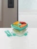Lunchbox na sałatkę Sistema Salad To Go, z nożem i widelcem, 1.1l, miętowy
