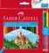 Kredki ołówkowe Faber Castell Zamek, 24 sztuki + 3 kredki dwustronne + temperówka, mix kolorów