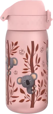Bidon ION8 Koala, recyclon/tritan, 350ml, różowy