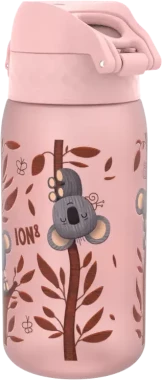 Bidon ION8 Koala, recyclon/tritan, 350ml, różowy