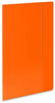 Teczka kartonowa z gumką VauPe Economy, A4, 380 g/m2, 20 mm, pomarańczowy