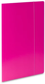 Teczka kartonowa z gumką VauPe Economy, A4, 380 g/m2, 20 mm, różowy