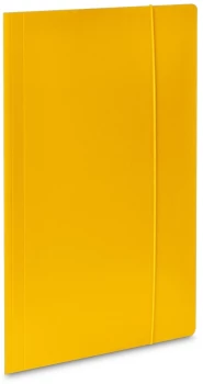 Teczka kartonowa z gumką VauPe Economy, A4, 380 g/m2, 20 mm, żółty