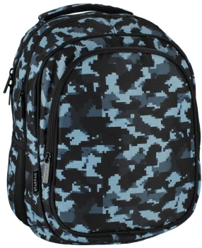 Plecak młodzieżowy Starpak Moro, jednokomorowy, 26l, 43x35x21cm, czarno-niebieski