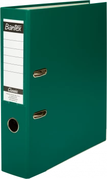 Segregator Bantex Budget Classic, A4, szerokość grzbietu 75mm, do 500 kartek, zielony