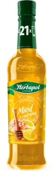 Syrop Herbapol Owocowa Spiżarnia, miód z cytryną, 420ml