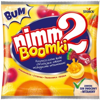 Outlet: Cukierki Storck Nimm2 Boomki, mix smaków, 90g