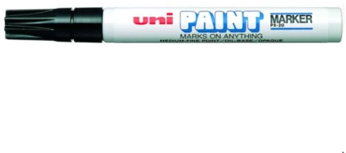 Marker olejowy UNI PX-20, okrągła, 2.2-2.8mm, czarny