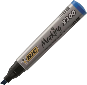 Marker permanentny Bic Marking 2300 ECOlutions, ścięta, 5.5mm, niebieski