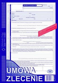 Druk akcydensowy Umowa zlecenie MiP 511-1U, A4, 1 kopia, 40k