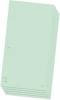 Przekładki kartonowe wąskie Donau, 1/3 A4, 100 kart, zielony
