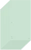 Przekładki kartonowe wąskie Donau, 1/3 A4, 100 kart, zielony