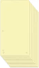 Przekładki kartonowe wąskie Donau, 1/3 A4, 100 kart, żółty