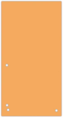 Przekładki kartonowe wąskie Donau, 1/3 A4, 100 kart, pomarańczowy