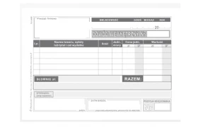 Druk akcydensowy Dowód wewnętrzny (dla podatników prowadzących księgę przychodów i rozchodów) MiP K-13, A6, offsetowy, 50k