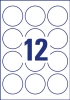 Etykiety Avery Zweckform, okrągłe, średnica 60mm, 1200 sztuk, biały
