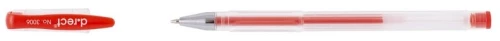Długopis żelowy D.Rect, 3006, 0.5mm czerwone