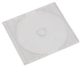 Pudełko slim na płytę CD/DVD Omega slim, 5.2mm, 1 sztuka, transparentny