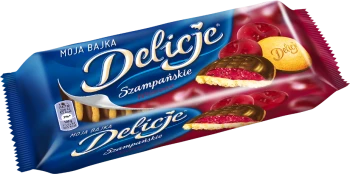 Ciastka Delicje szampańskie Mondelez, wiśniowy, 147g