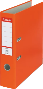 Segregator Esselte, A4, szerokość grzbietu 75mm, do 500 kartek, ekonomiczny, pomarańczowy