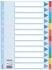 Przekładki kartonowe gładkie z kolorowymi indeksami Esselte, A4, 12 kart, mix kolorów