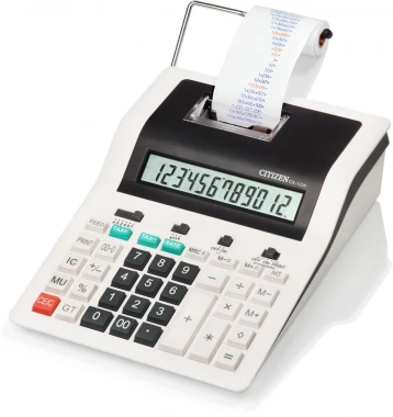 Kalkulator z drukarką Citizen CX-123N, 12 cyfr, biało-czarny