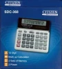 Kalkulator biurowy Citizen SDC-368, 12 cyfr, biało-czarny