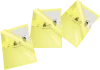 Ofertówki krystaliczne Esselte, "L", sztywne, A4, 150µm, 25 sztuk, żółty
