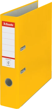 Segregator Esselte, A4, szerokość grzbietu 75mm, do 500 kartek, ekonomiczny, żółty