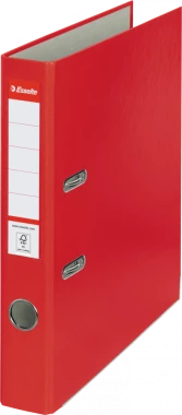 Segregator Esselte, A4, szerokość grzbietu 50mm, do 350 kartek, ekonomiczny, czerwony